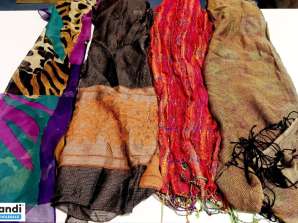 Lot of offers of new scarves - 500 units assorted models at €0.50 per piece