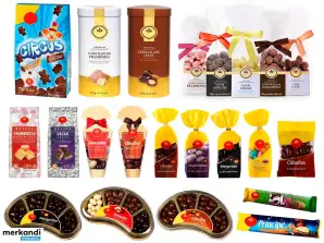 Chocolade, Koekjes, Amandelsnoepjes, Pralines etc.