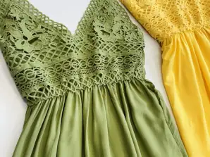 Women's dress with lace VISCOSE - 5 colors - Mix sizes