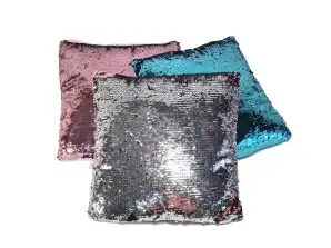 Jastuci s reverzibilnim šljokicama - mješavina tri varijacije boja