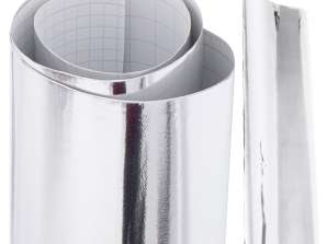 Дзеркало рулонне фольга хромоване срібло 1 52x18м