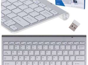 Smart TV trådløst tastatur sølv