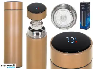 Thermos mug thermos smart LED 500ml gold