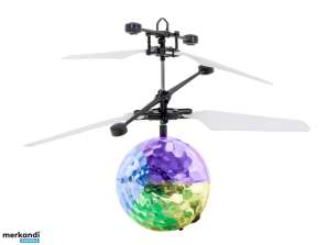 Диско-шар, светодиодный, летающий, светящийся, с ручным управлением, робот-дрон, датчик движения