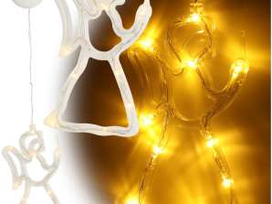 LED Hanging Lights Christmas Decoration Angel 49cm 10 LED