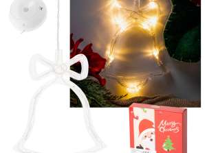 Lumières LED Décoration suspendue Cloche de décoration de Noël 10 LED