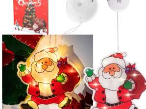 LED lemputės pakabinamos dekoracijos Kalėdų papuošimas Kalėdų senelis su dovanomis