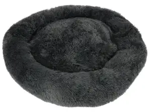 Легло за куче котка легло кошара 100см тъмно сиво