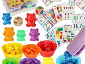 Educatieve teddyberen leren montessori 44 stuks tellen.