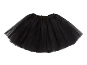 Tyl nederdel tutu kostume karneval kostume forklædning sort