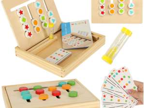 Educational wooden toy match colors shapes montessori