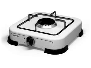 Gas Cooktops with single burner. Designed for outdoor use only. Comfortable stove for picnics in nature. Works with G30 butane