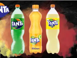 Fanta 500ml, ukrainische Herkunft, PET-Flasche