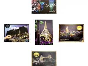 400 шт. Yuelu Scratch Картинки Микс Модели и дизайны скретч-арт, поддоны для распродажи оптом