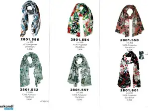 Scarves - accessories - fashionable-timeless colours - approx. 2000kg