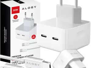 35W Schnellladegerät 2x USB C USB Typ C PD für iPhone Kabel