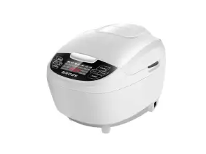 Multicooker. Objem: 5 l. Červený LED displej s 51 funkcemi. Napájení a napětí: 860W, 220-240V, 50/60Hz. Napájecí kabel 1,2 m, zástrčka VDE