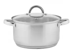 Smart pot 24 cm stainless steel lid gas induction 5 l pot 5 L