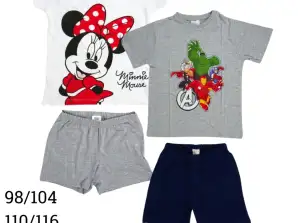 Minnie Mouse and Marvel licensed children's pajamas assorted