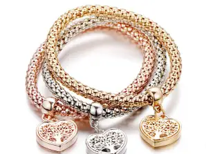 Set di braccialetti Albero della Vita - Eleva la collezione di gioielli del tuo negozio!