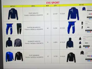 ENTIRE STOCK OF MEN'S, WOMEN'S AND CHILDREN'S TRACKSUITS