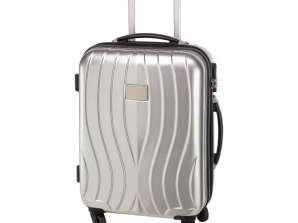 Elegant trolley board case ST. TROPEZ Stylish hand luggage in silver