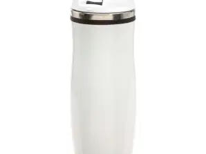 Insulated Mug CREMA 400 ml Black Double-Walled Thermo Mug Durable and Stylish