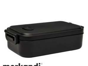 LUNCH TIME Lunch Box Black Practical & Modern for on the go