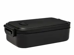 LUNCH TIME Krabička na oběd Černá Kompaktní krabička na jídlo pro každodenní použití