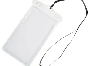 Nardytojo telefono krepšys, skaidrus, baltas, atsparus vandeniui ir stilingas