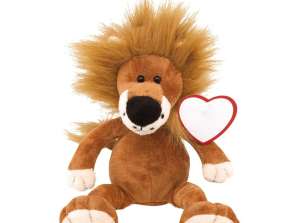 Cuddly soft plush lion FETZY brown white stuffed lion cuddly toy plush toy