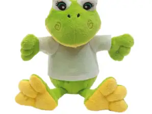 Grenouille en peluche douce et câline FRIEDA vert blanc peluche grenouille peluche jouet en peluche