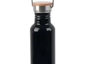 ECO TRANSIT Schwarze Aluminium Trinkflasche 550ml   Robust & Stilvoll