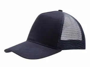 Casquette 5 panneaux FASTBALL – Accessoire élégant en bleu marine pour un look sportif