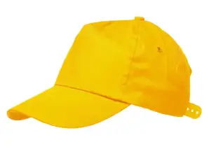 Casquette 5 panneaux RACING – Accessoire dynamique en jaune pour un look sportif