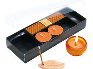 Seductive Fragrance Set ATMOSPHERE Invigorating Aroma Variety in Bright Orange