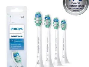 Philips Sonicare C2 Optimal Plaque Defence HX9024/10 Replacement Brush Heads - Pack of 4