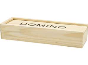 Domino game in wooden box Enid Braun: Classic game for families and leisure entertainment
