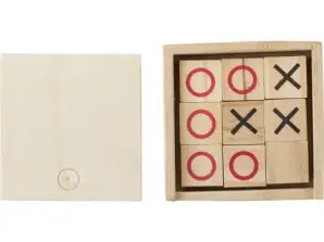 Jeu de Tic Tac Toe en bois Alessio Braun : un divertissement classique pour toute la famille