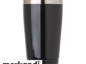 Stainless Steel Drinking Cup Velma 450 ml Jet Black Robust Beverage Cup