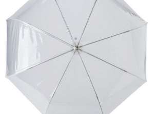 Mahira PVC Umbrella in Pure White Transparent & Stylish