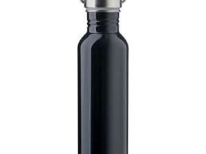 Mohnblume Edelstahl Wasserflasche  500ml  Schwarzes Finish