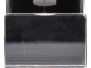 Tugevast plastikust valmistatud Enrico mobiiltelefonihoidja - must Elegantne ja praktiline