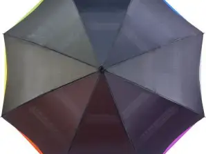 Oboustranný automatický deštník z Pongee Daria – barevný, praktický a poutavý