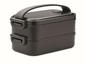 IDOLUNCH lunch box made of recycled PP black Sustainable and stylish freshness container