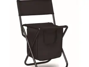 SIT & DRINK Folding Chair with Cooler Bag in Black – Practical & Cooling