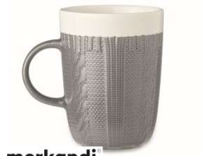 KNITTY Keramik Kaffekrus 310 ml i Stilfuld Grå – Hyggelig og Moderne