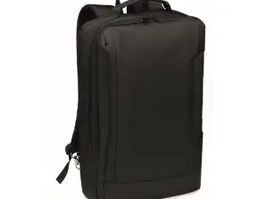 Laptop Backpack 300D RPET SINGAPORE Black Eco-Friendly & Stylish Backpack