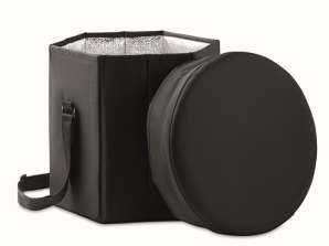 SEAT &; DRINK Scaun/masă pliabilă în negru – multifuncțional și elegant