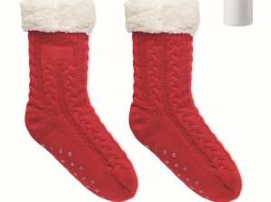 CANICHIE L Anti Slip Socks Size L in Red: Safety & Style